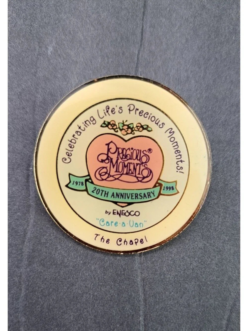 Precious Moments Collectible Pin Lot of 4 Figurine Anniversary Designs Kansas